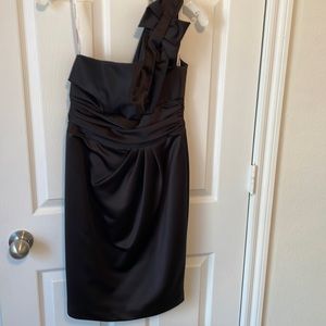 Bridesmaids dress, short , one shoulder dresses, size 6 , David’s Bridal